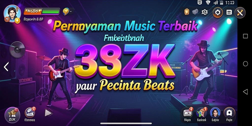 Gameplay <strong>33ZK</strong> menampilkan interaksi musik yang menarik
