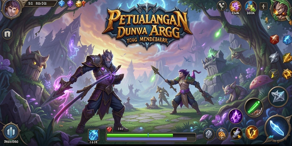 Tampilan utama gameplay ARPG 5ZK yang mendebarkan dan penuh aksi.