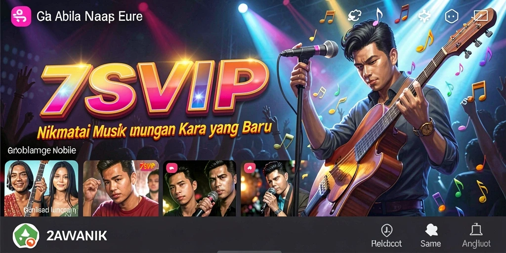 Tampilan screenshot utama 7SVIP memperlihatkan fitur karaoke yang menarik.