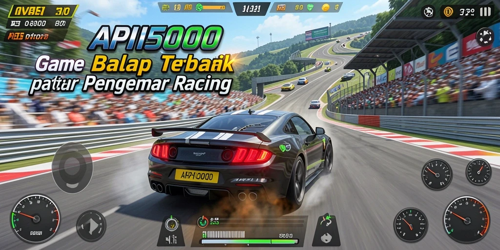 Gameplay Racing yang mendebarkan di API5000 dengan mobil balap terbaik.