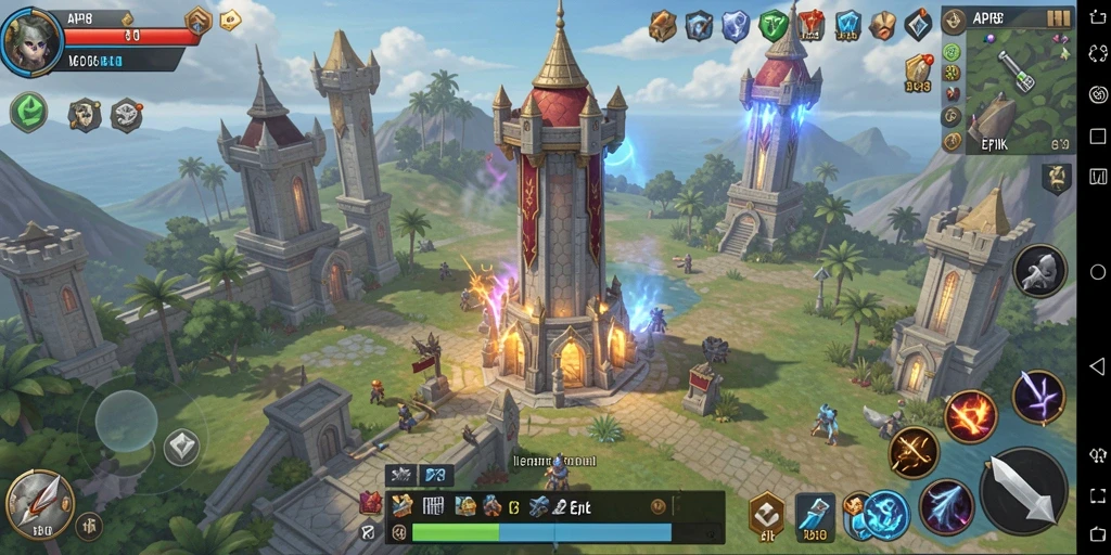Gameplay seru dan menegangkan dari API88 menara pertahanan.