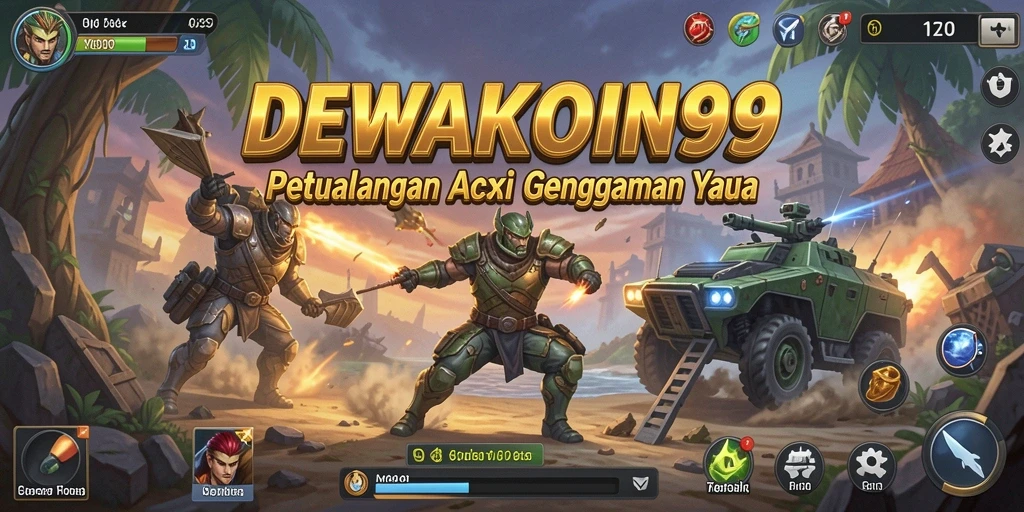 Screenshot utama DEWAKOIN99 menunjukkan aksi intense dalam gameplay.