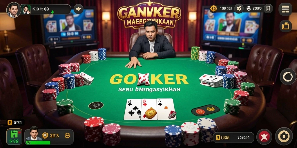 Screenshot FO8 menampilkan momen seru dalam permainan Poker.