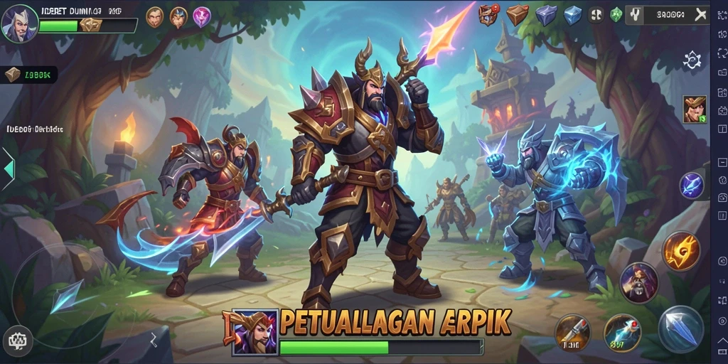 Screenshot dari aksi seru dalam game ARPG IDEBET.