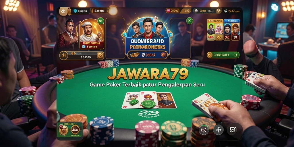 Gameplay seru dalam JAWARA79 menampilkan aksi poker yang menegangkan.