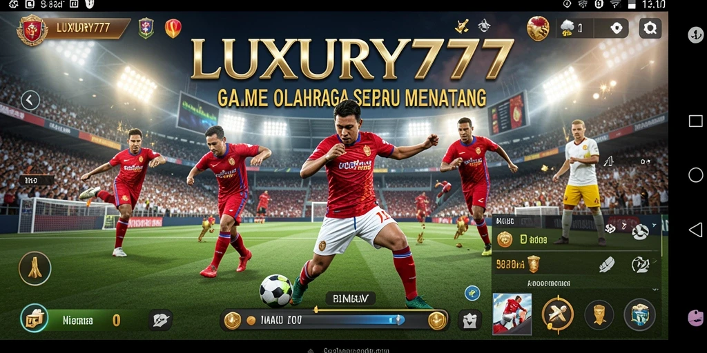 Tangkapan layar LUXURY777 menunjukkan aksi mendebarkan di lapangan permainan.
