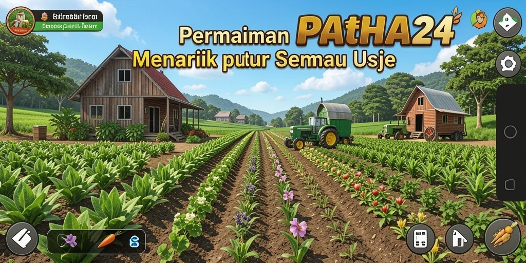 Gameplay menarik dan mengasyikkan dalam pertanian.