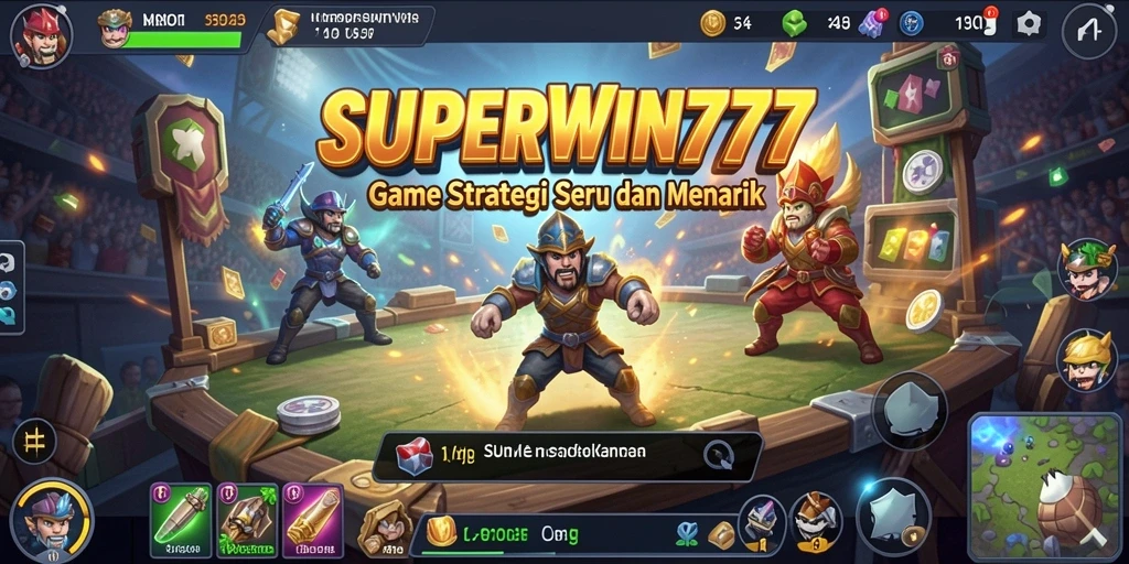 Screenshot SUPERWIN777 menampilkan momen intens dalam gameplay strategi.