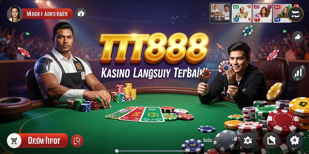 Screenshot gameplay TTT888 yang menunjukkan keseruan Live Casino.