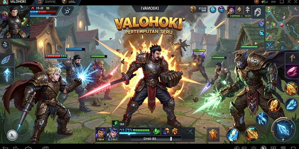 Tangkapan layar menampilkan gameplay intens dalam <strong>VALOHOKI</strong>.